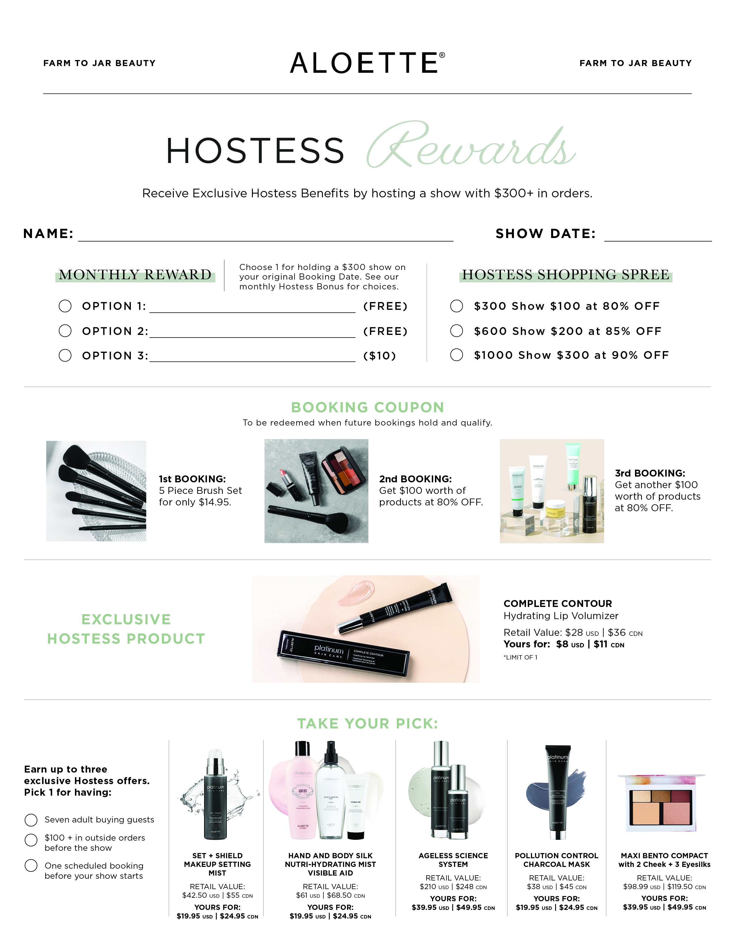 Hostess Rewards Flyer 2022 ENG