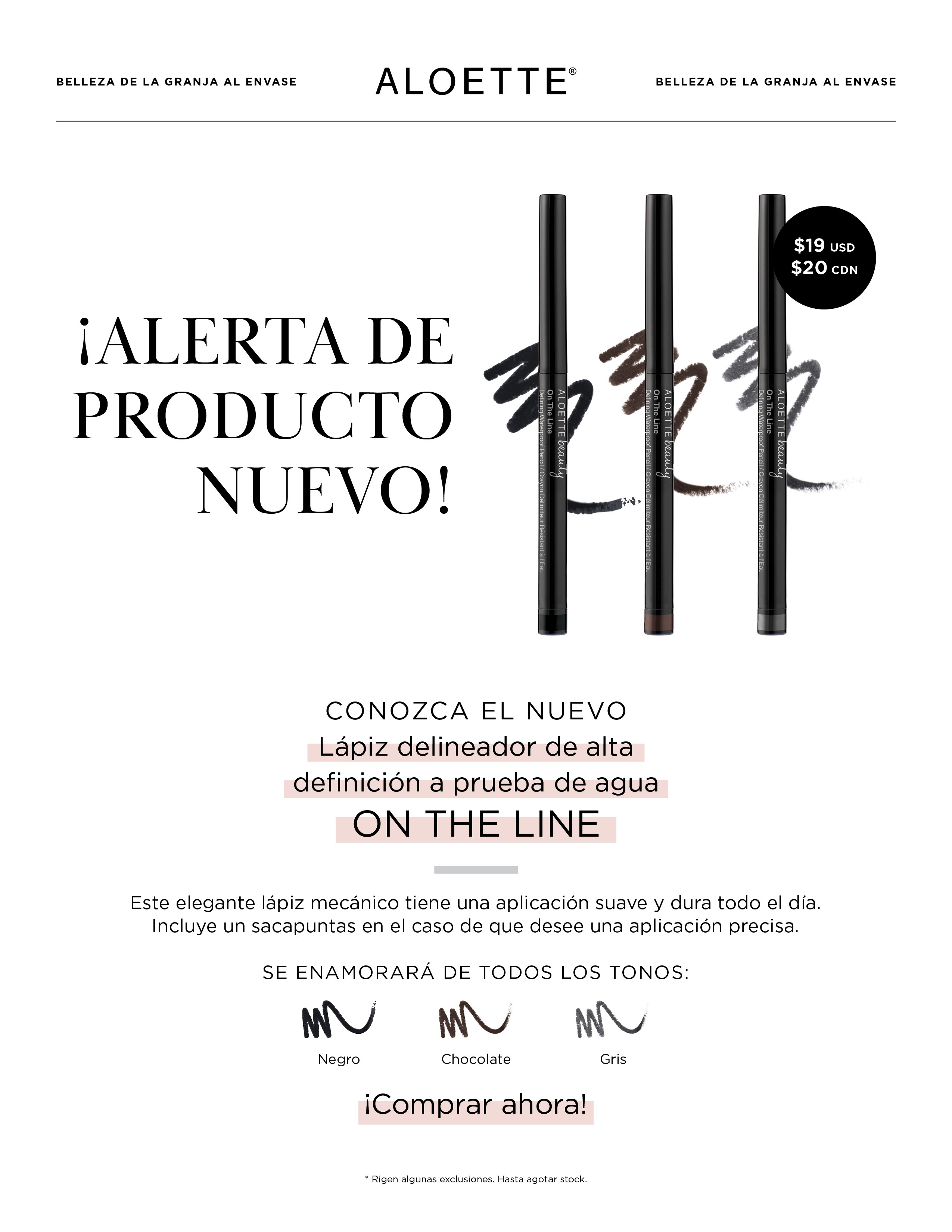 On The Line Eyeliner Launch Flyer US SP