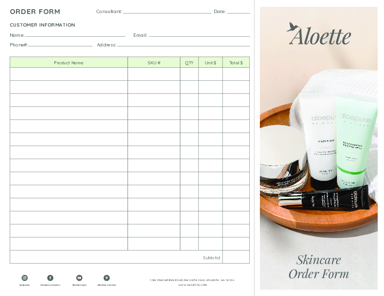 Aloette 2025 Skincare Order Form ENG.pdf