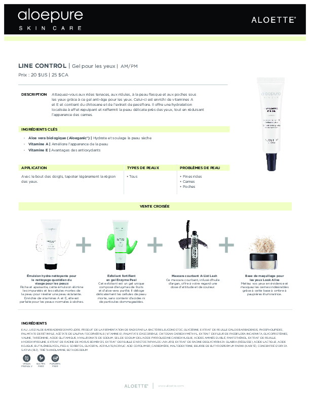 Line Control Aloepure Datasheet_CA FR.pdf