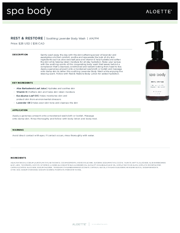 Spa Body-Rest and Restore Body Wash-Data Sheet-ENG.pdf