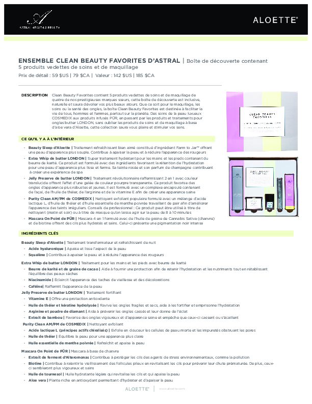 Astral Clean Beauty Kit_Datasheet_CA FR.pdf
