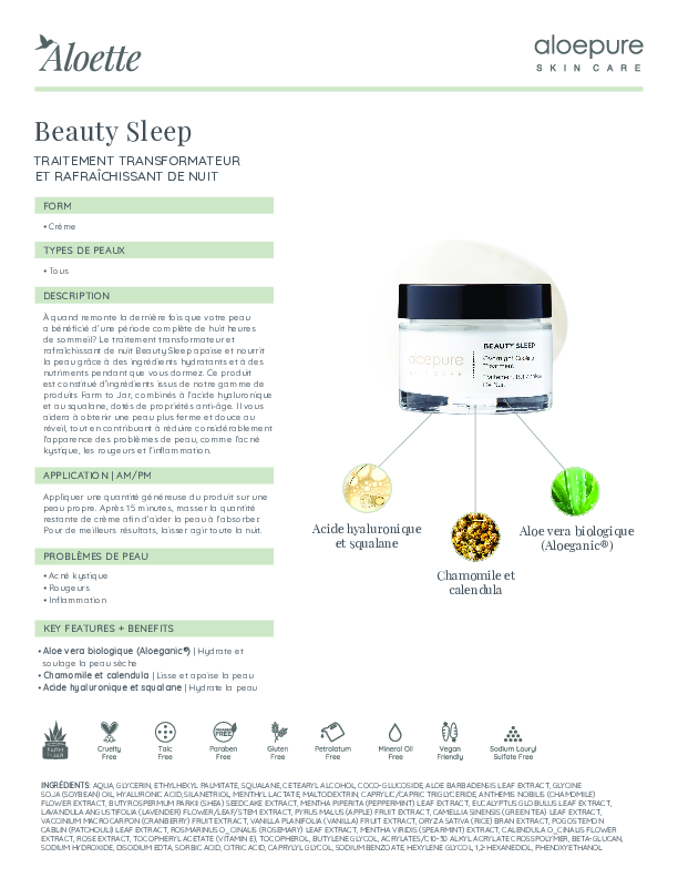Beauty Sleep Overnight Cooling Treatment Data Sheet FRN.pdf